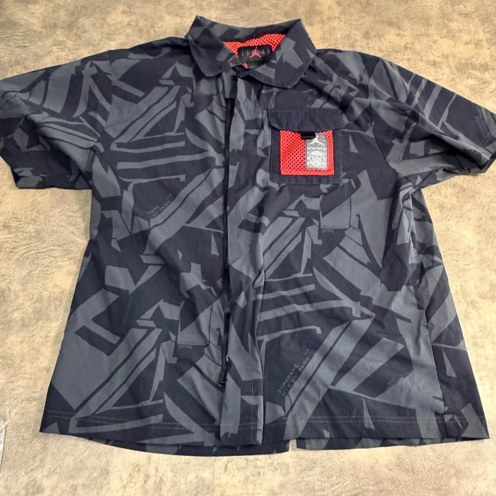 Air Jordan Nike Paris Saint-Germain Shirt Black Dark Smoke Grey PSG Soccer SZ L
